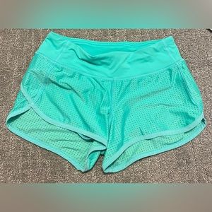 Turquoise lululemon shorts